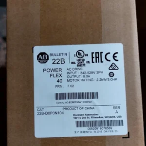 Allen Bradley 25b-d6p0n104 Ac Drive 525 3hp 440v