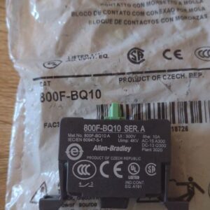 800f Bq10 Bloque De Contacto Con Mordazas Allen Bradley