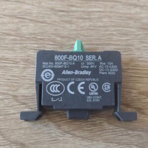 800f Bq10 Bloque De Contacto Con Mordazas Allen Bradley